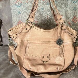 The Sak Blush Leather Shoulder Bag